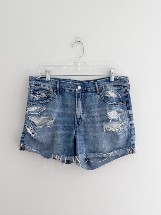 American Eagle Outfitters Pants - American Eagle Relaxed Denim Shorts Distressed Cutoff & Cuffed Shorts Size 12